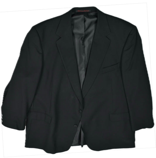 REPP Men's Classic Fit 2 piece Solid Black Suit 52 L Pant 48 X 29 MINT