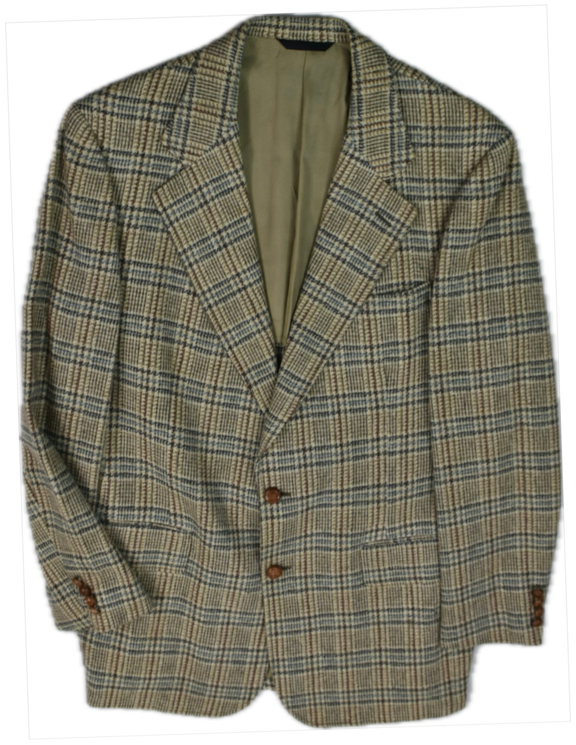 Vintage Mens Tweed Wool Blazer Sport Coat Jacket 42 L MADE IN USA