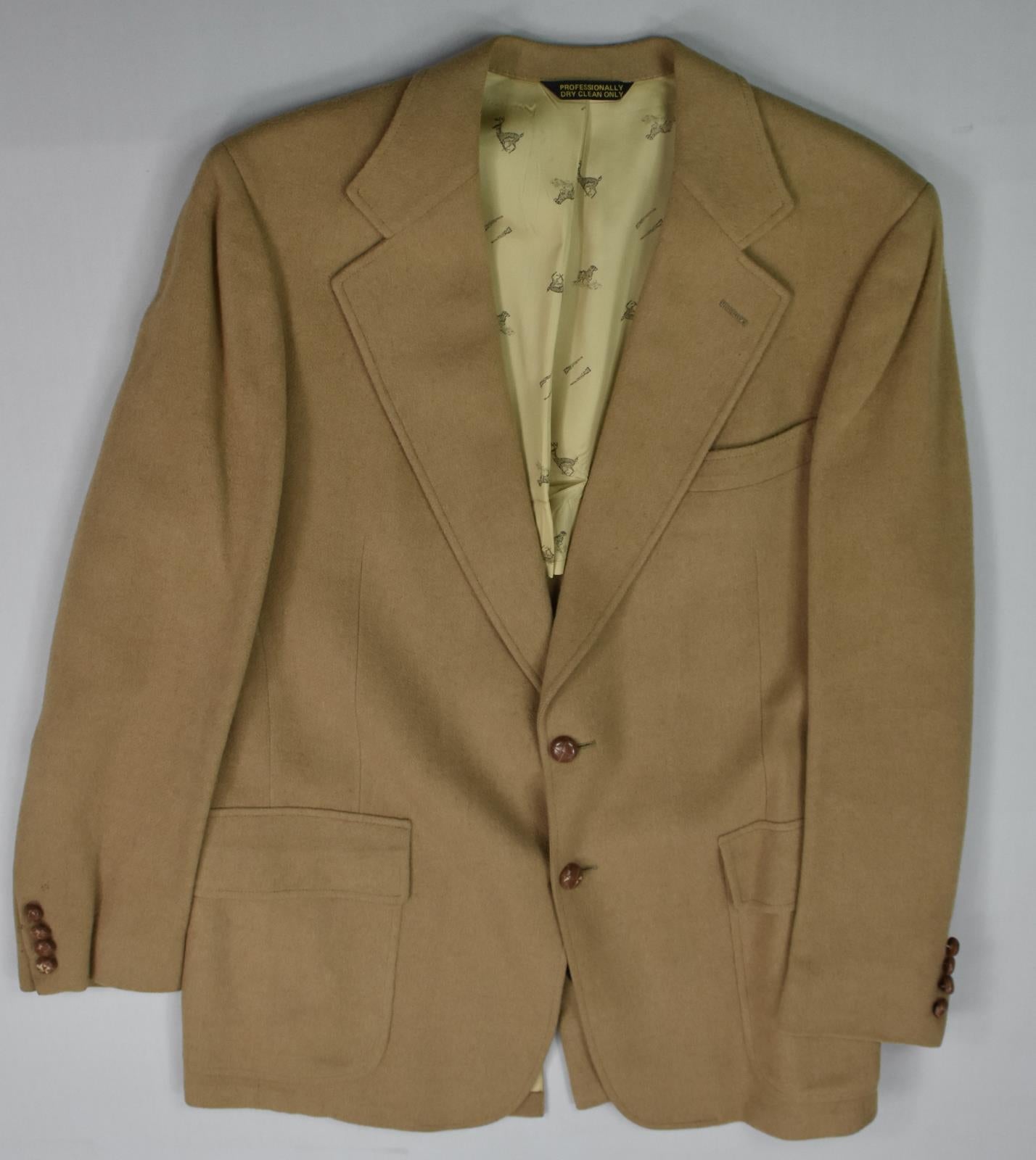 Vintage Tag-Less Cricketeer Mens Fleece Wool Blazer Sport Coat 42 L MADE IN USA