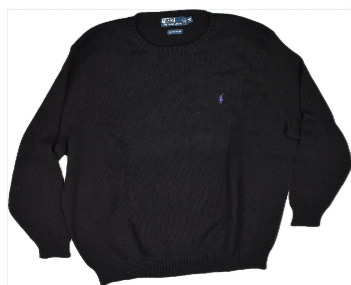 Polo Ralph Lauren Men's Pima Cotton Heavy Italian Yarn Cable Sweater 3XB New