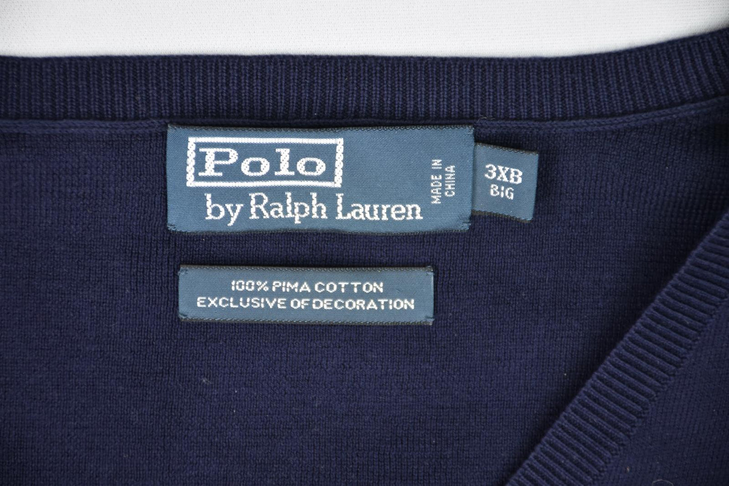 Polo Ralph Lauren Exclusive of Decoration Pima Cotton Vest Light Sweater 3XB