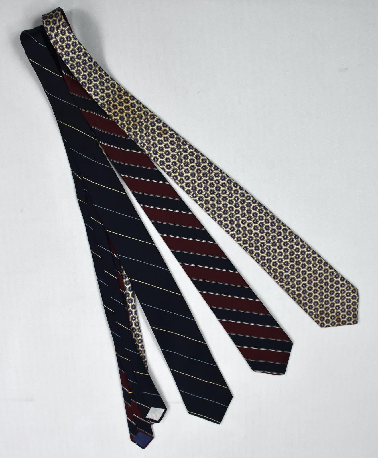 LOTX11 Christian Dior Kountz & Rider Oleg Cassini REEP Baskin Vintage  Men's Tie