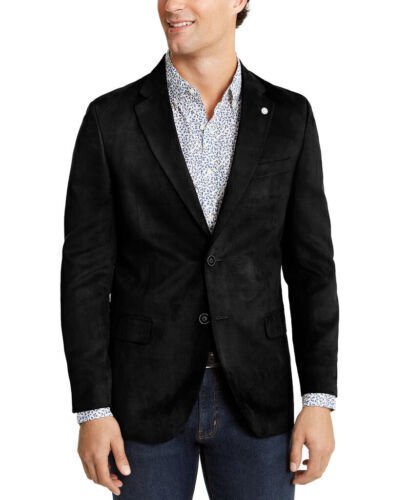 Nautica Branford Black Modern-Fit Sport Coat 48 R NEW $295 NS304