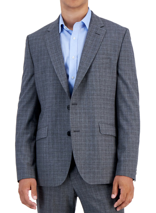 Hugo Boss Jeffery222X Regular Fit Wool Blend Check Suit Jacket 38 S NEW 50483514