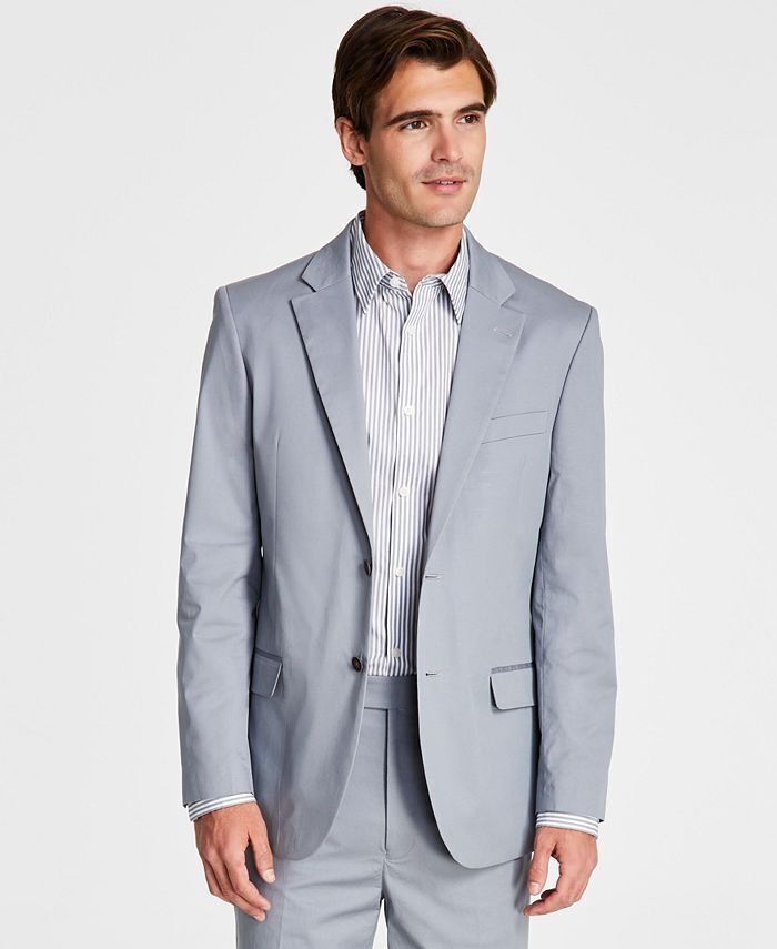 NAUTICA Men's Modern-Fit Stretch Cotton Suit 40 R - 34 x 31 NEW $395 NS2019