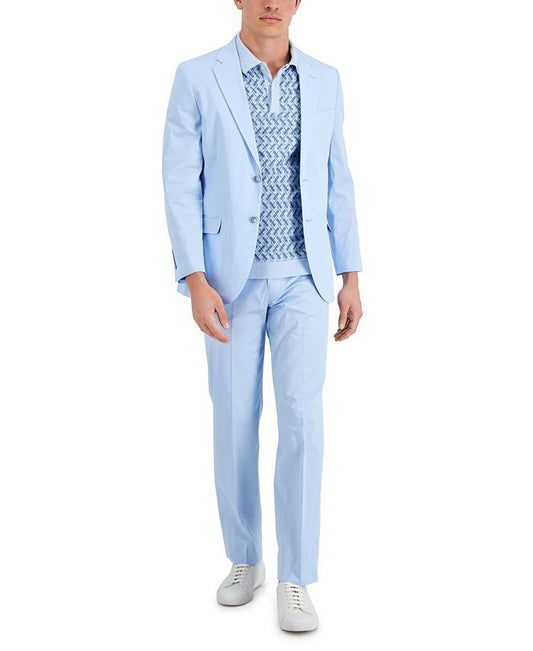 NAUTICA Men's Modern-Fit Stretch Cotton Suit 46 L / 41 x 31 NA0013 NEW $395