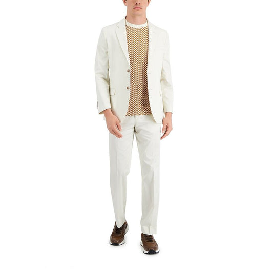 NAUTICA Men's Modern-Fit Stretch Cotton Suit 40 R - 34 x 31 NEW $395 NA0012