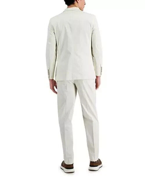 NAUTICA Men's Modern-Fit Stretch Cotton Suit 40 R - 34 x 31 NEW $395 NA0012