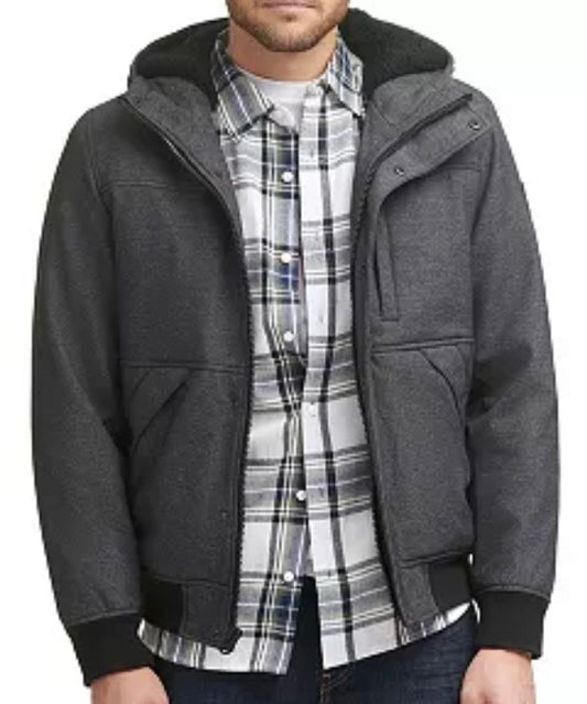 Levi's Men's Soft Shell Sherpa Lined Hooded Jacket XXL NEW $225 LM1RN593