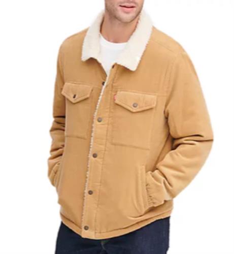 Levi's Men's Fleece-Lined Corduroy Trucker Jacket XL NEW $180  LM8RC530