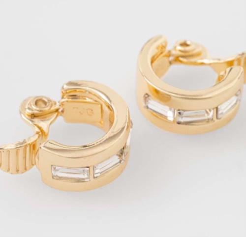 Lauren Ralph Lauren Gold-Tone Ribbed Hoop Clip-On Earrings NEW $32 14C00032