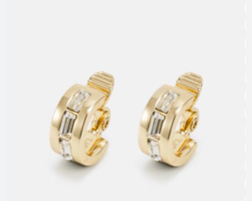 Lauren Ralph Lauren Gold-Tone Ribbed Hoop Clip-On Earrings NEW $32 14C00032