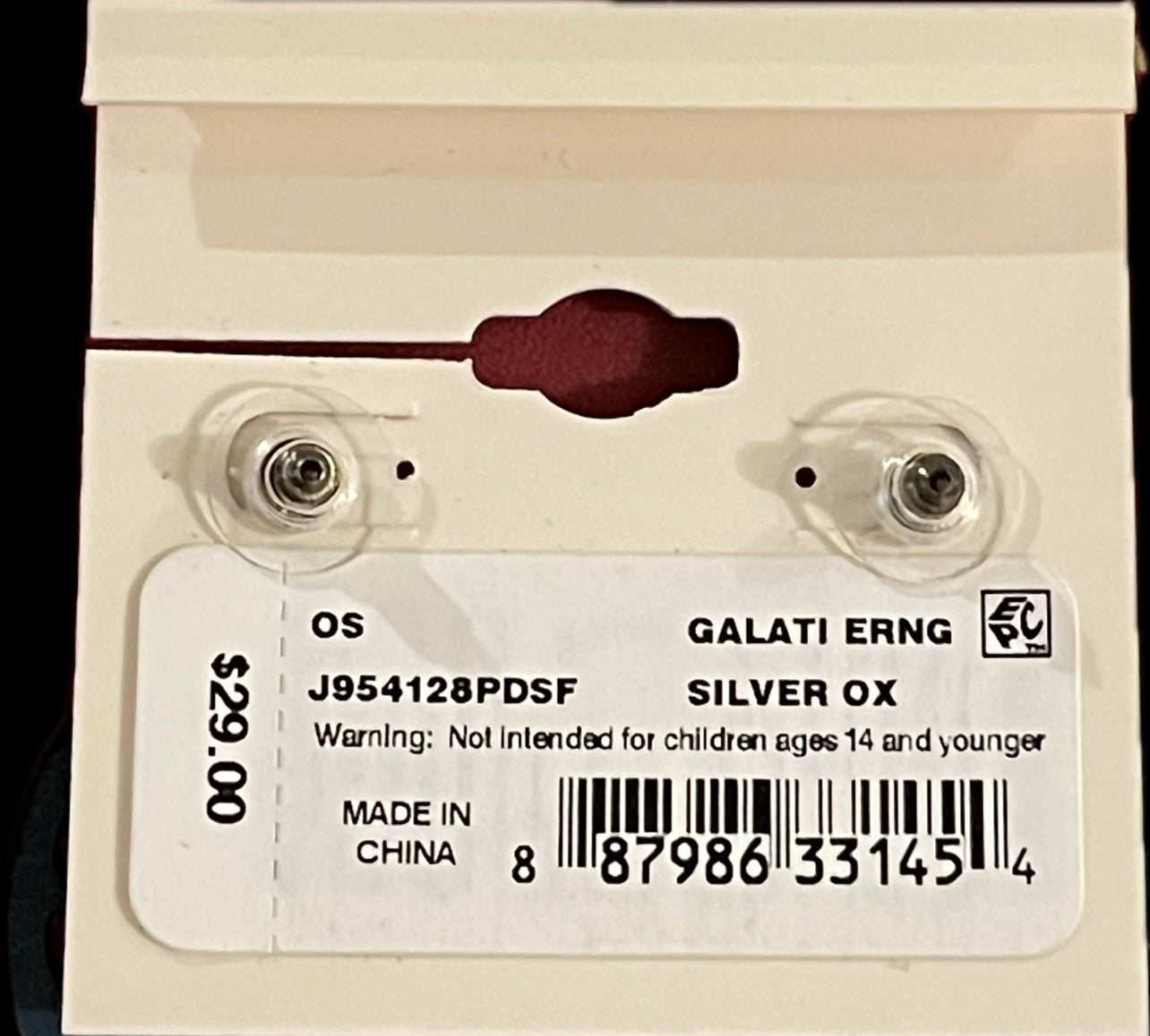 Patricia Nash Silver-Tone Floret-Cut Blue LeMedGray Earnings NEW $29 J954128PDSF