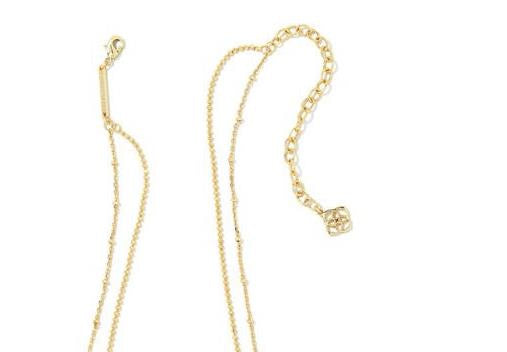 Kendra Scott Necklace Emilie Gold Multi Strand Necklace Black NEW $60 9608802170