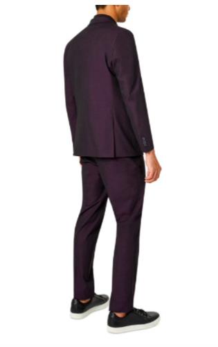 Kenneth Cole Reaction Mens Purple Slim Suit 36 S - 29 X 32 NEW $395 COKK2FBZ0009