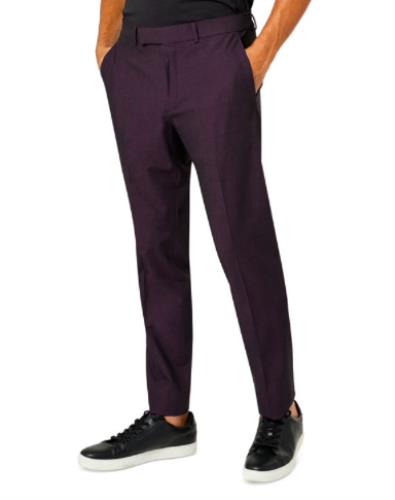 Kenneth Cole Reaction Mens Purple Slim Suit 36 S - 29 X 32 NEW $395 COKK2FBZ0009