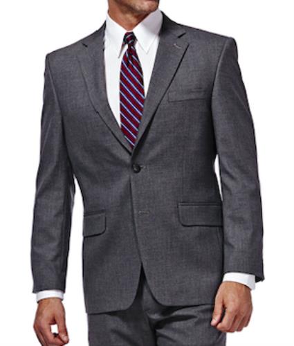 J.M. Haggar Men's Dark Gray Premium Stretch Suit Jacket 42 S NEW $220 HZ00182