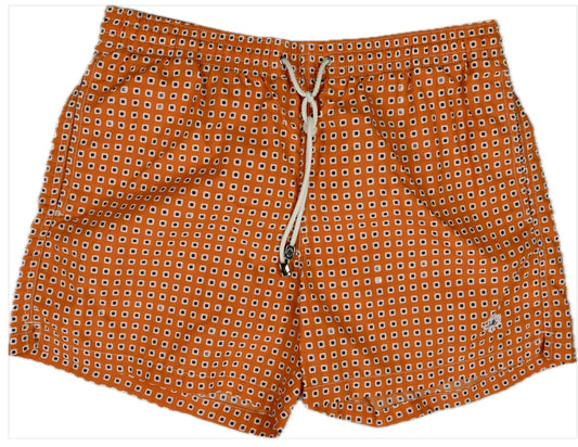 Luigi Borrelli Napoli Men's Printed 3.5" Trunks Shorts  XL Mint $300