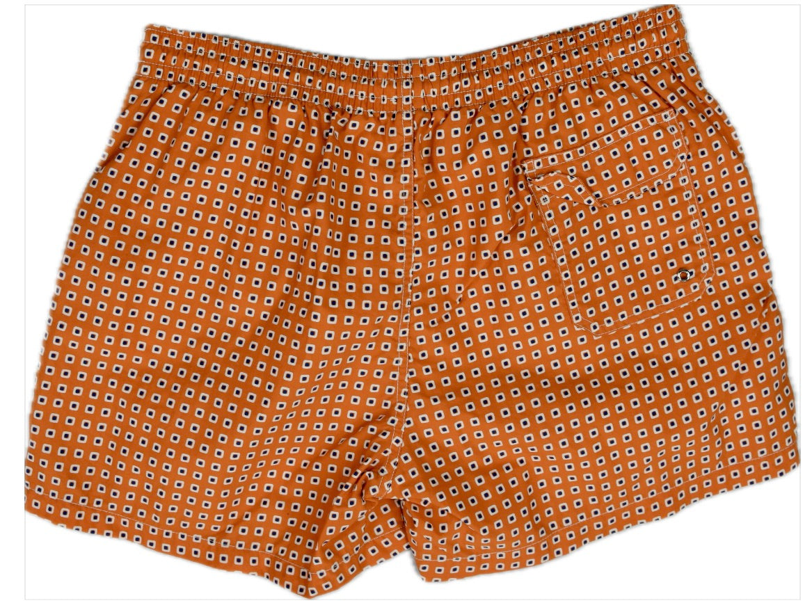 Luigi Borrelli Napoli Men's Printed 3.5" Trunks Shorts  XL Mint $300
