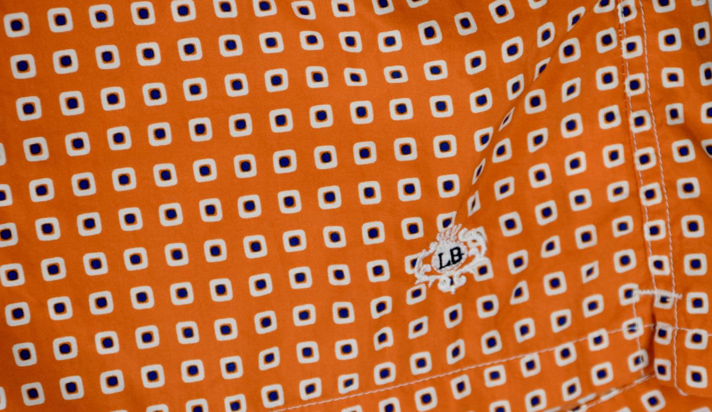 Luigi Borrelli Napoli Men's Printed 3.5" Trunks Shorts  XL Mint $300