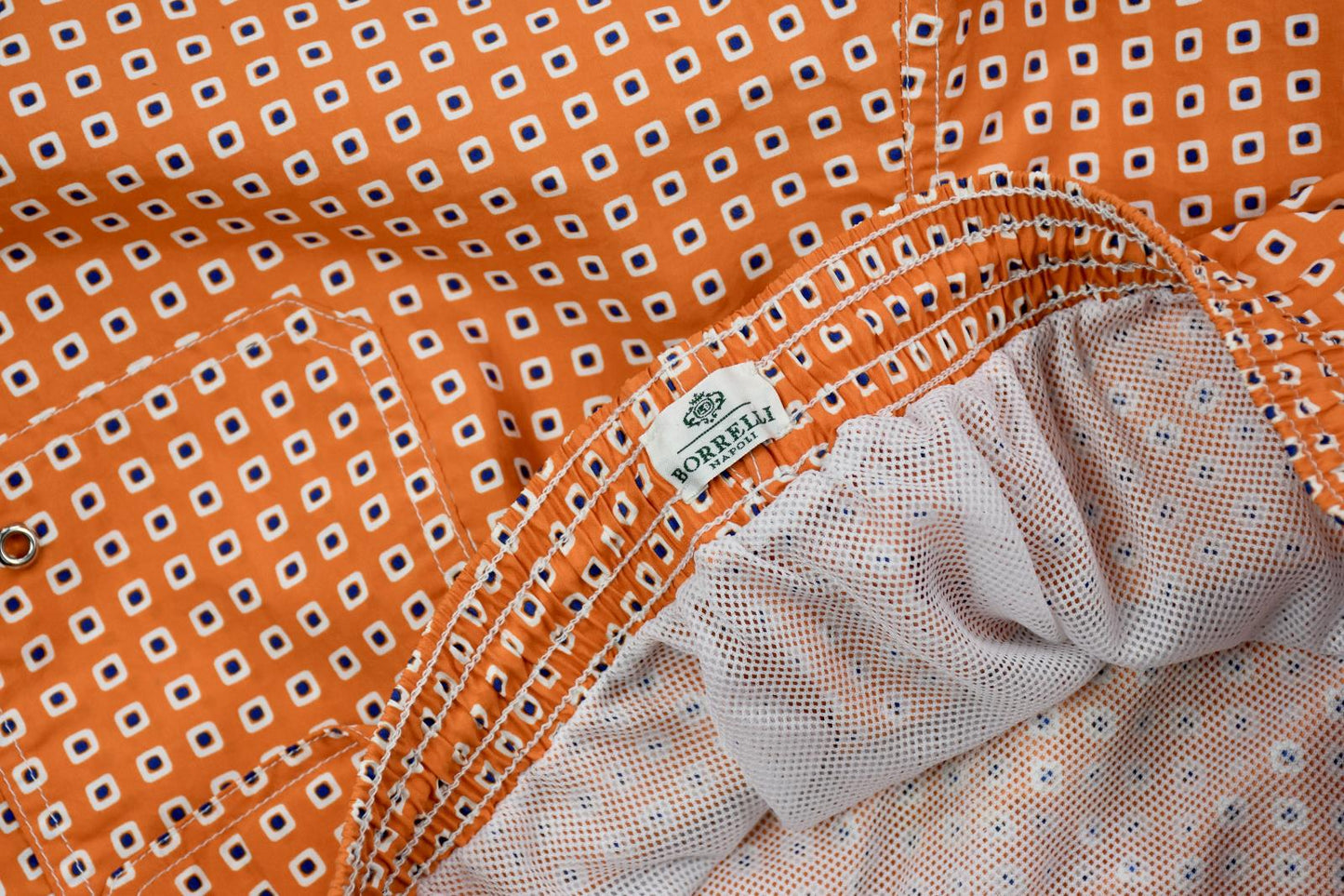 Luigi Borrelli Napoli Men's Printed 3.5" Trunks Shorts  XL Mint $300