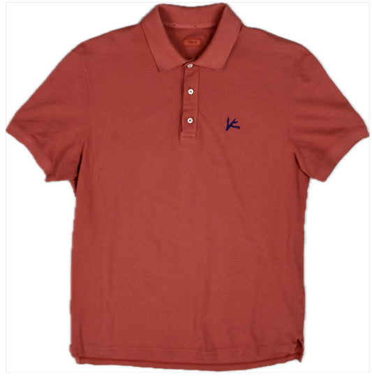 Isaia Napoli Men's Red Polo Shirt Size L  MINT