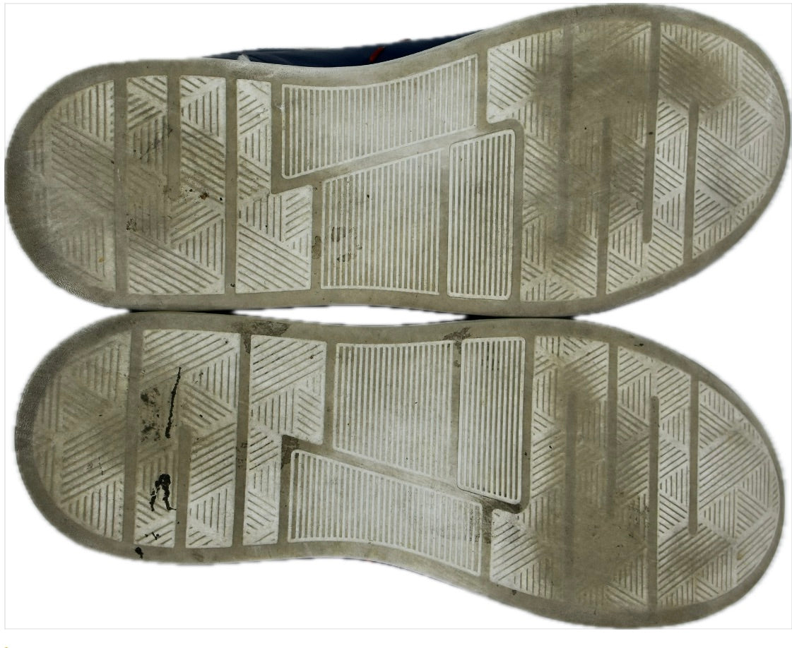 KITON SNEAKERS SHOES blue calfskin handmade luxury 42 = USA Size 9