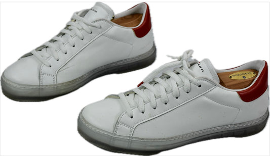 KITON SNEAKERS SHOES White calfskin Special Edition Luxury 42 = USA Size 9