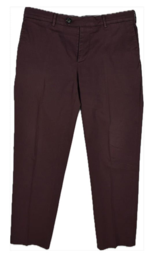 Brunello Cucinelli Mens Italian Fit Flat Front Chino Pants 50 = 34 Mint $600