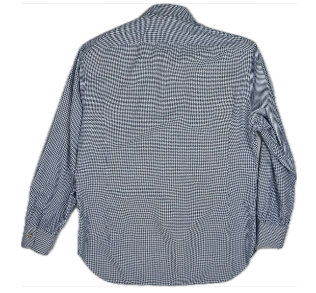 KITON BLACK LABEL Mens Slim Micro Houndstooth Dress Shirt Size 17/43 NEW