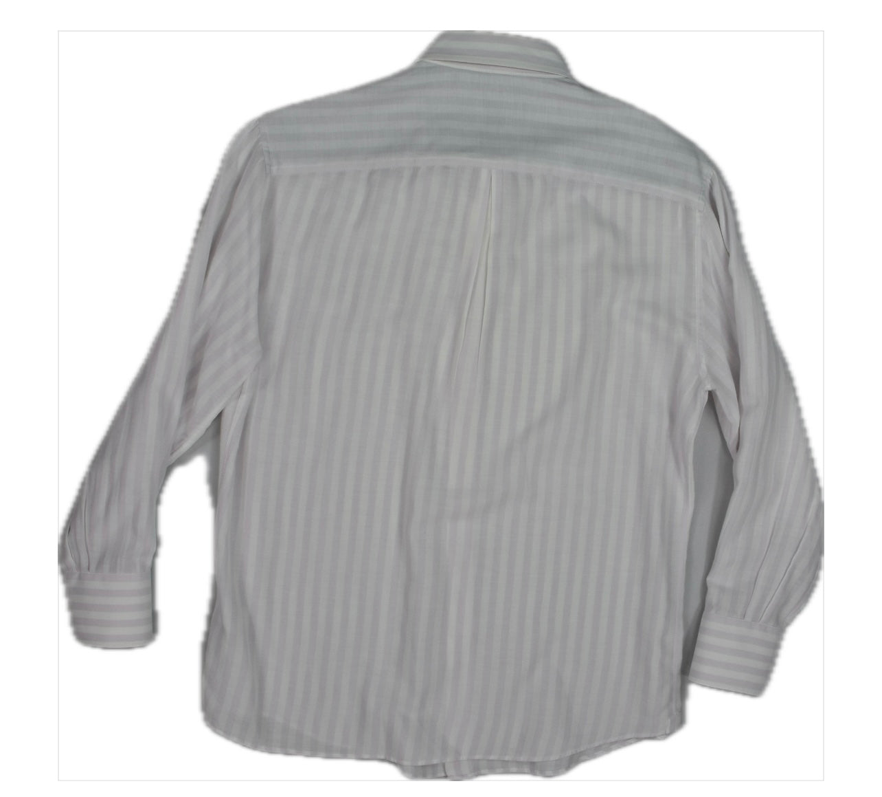 Brunello Cucinelli Men's Basic fit Button Collar Stripe Shirt Size L Mint