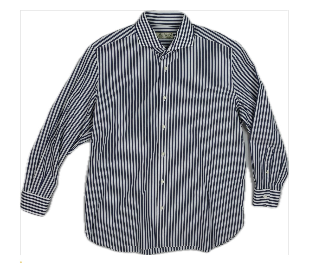 Luigo Borrelli Mens Slim Stripe Shirt Size XL MINT