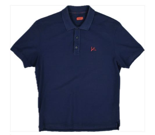 Isaia Napoli Men's Navy Polo Shirt Size L