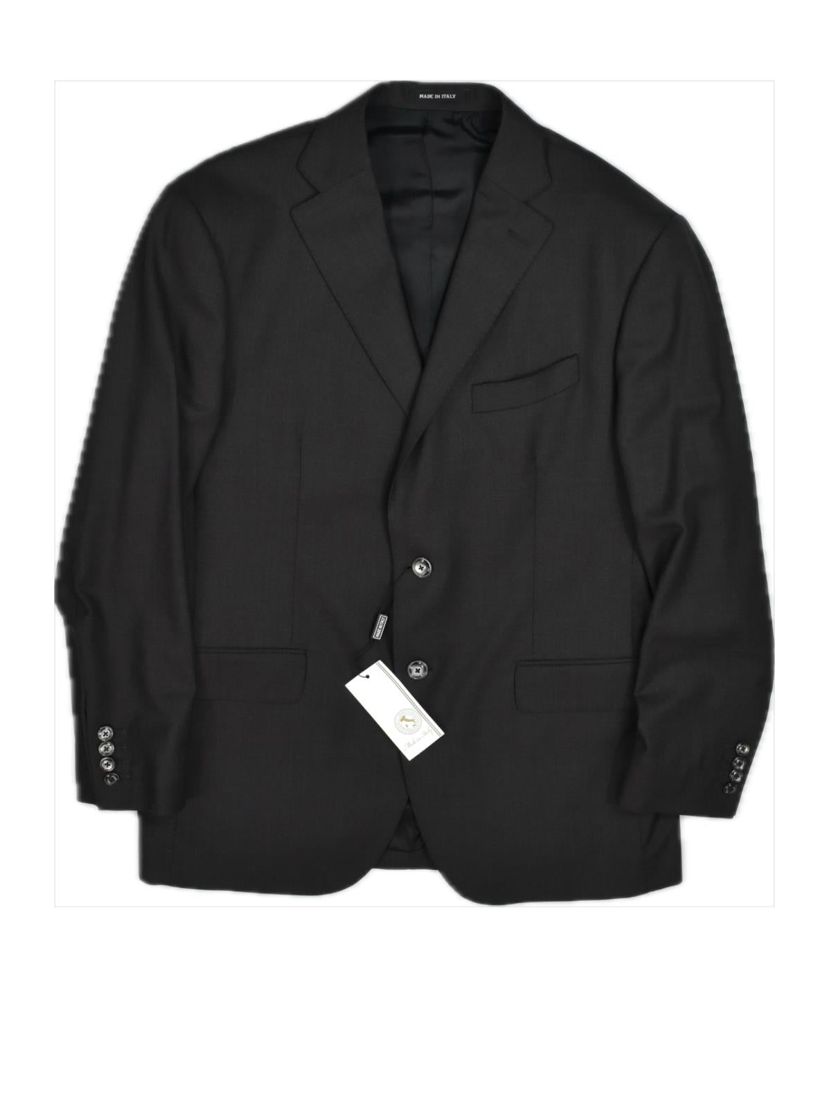 Domenico Vacca Men's 2 Piece Suit 54 - 44 R NEW Bespoke 2-BTN Working Buttons