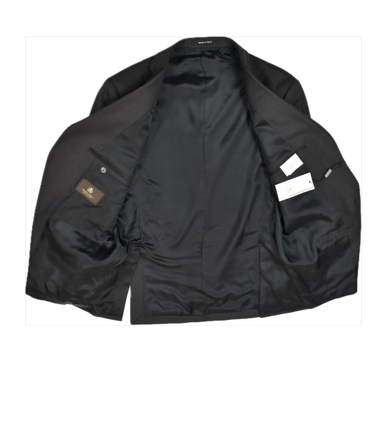 Domenico Vacca Men's 2 Piece Suit 54 - 44 R NEW Bespoke 2-BTN Working Buttons