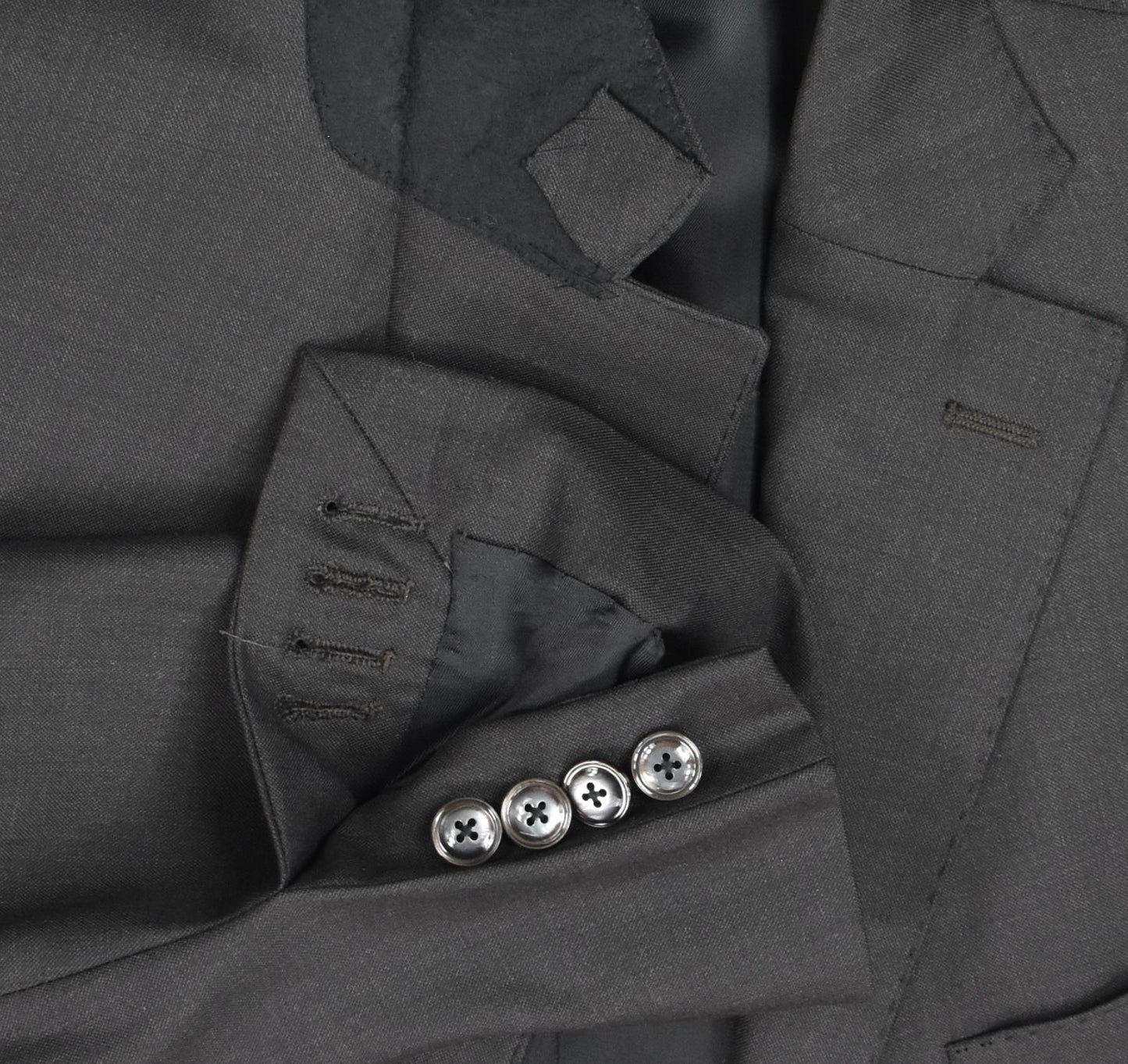 Domenico Vacca Men's 2 Piece Suit 54 - 44 R NEW Bespoke 2-BTN Working Buttons