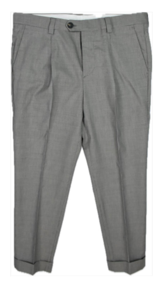 Brunello Cucinelli Wool Blend Leisure Fit Cuffed Pant 36 X 27 NEW $1500 Tailored