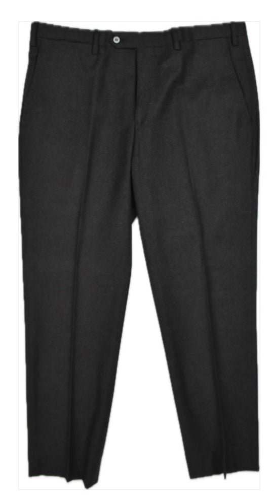 Kiton Black Men's Fleece Wool Cashmere Pants Size 36 Tiny Moth Hole