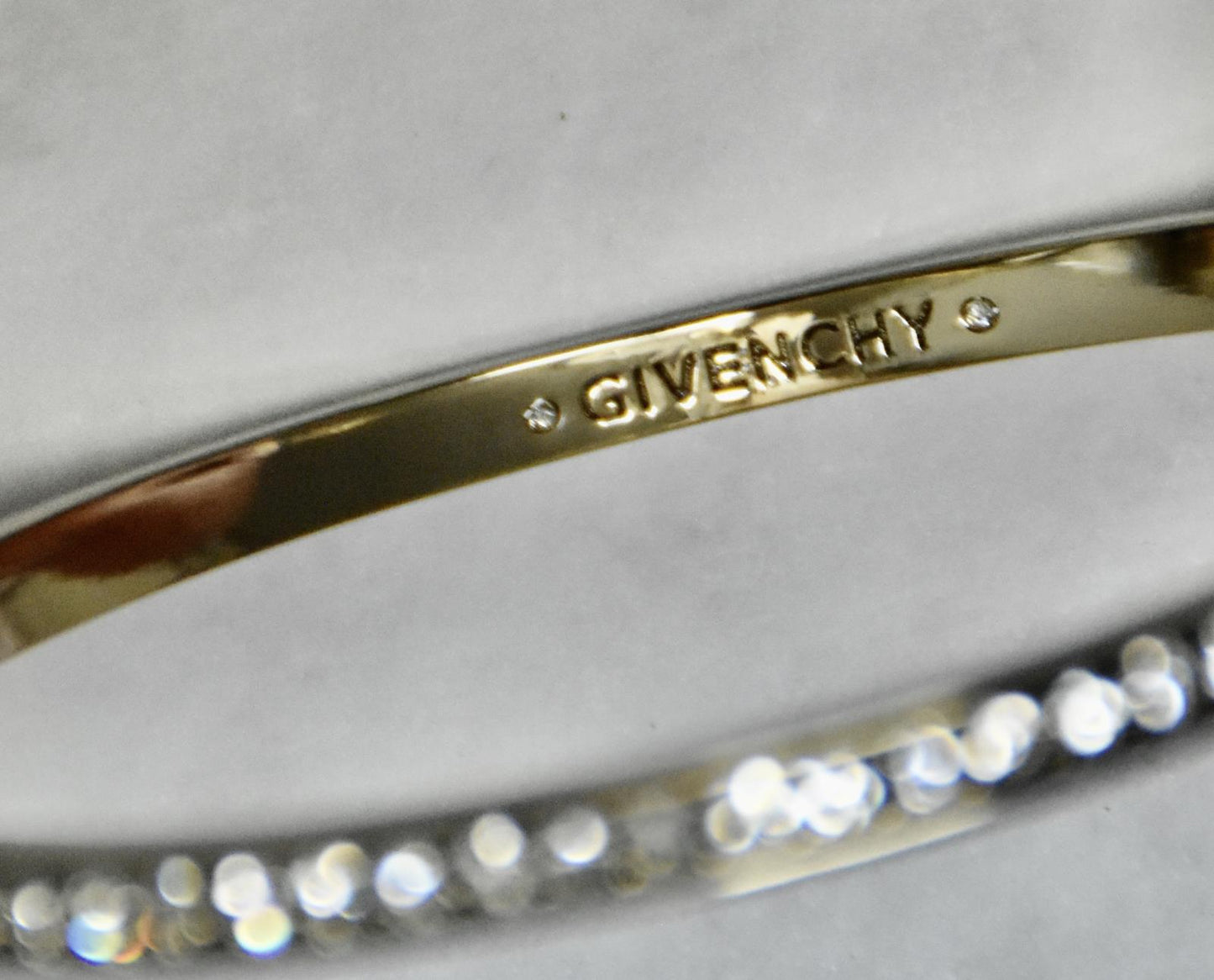 Givenchy Crystal Element Bangle Bracelet Gold Tone NEW $48   60159522