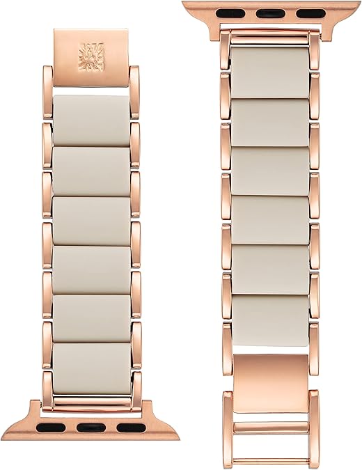 Anne Klein Rubberized Fashion Bracelet for Apple Watch NEW $75 42/44/45/MM