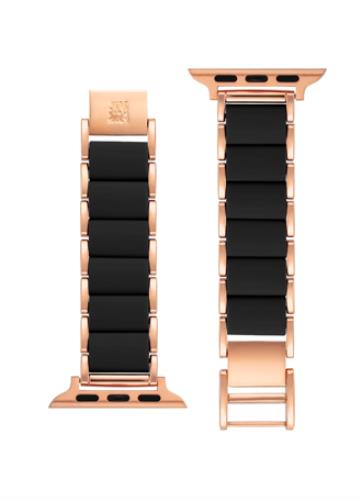 Anne Klein Rubberized Fashion Bracelet for Apple Watch NEW $75 38/40/41/MM Black