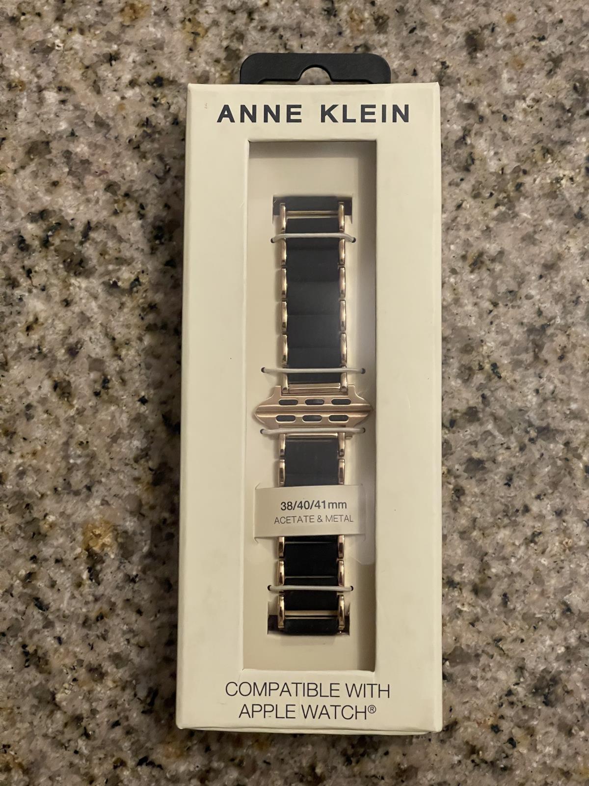 Anne Klein Rubberized Fashion Bracelet for Apple Watch NEW $75 38/40/41/MM Black