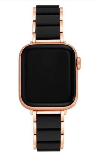 Anne Klein Rubberized Fashion Bracelet for Apple Watch NEW $75 38/40/41/MM Black
