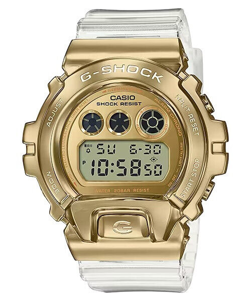 Casio G-Shock GOLD METAL COVERED 25th Anniv Digital Mens Watch GM6900SG-9 NEW