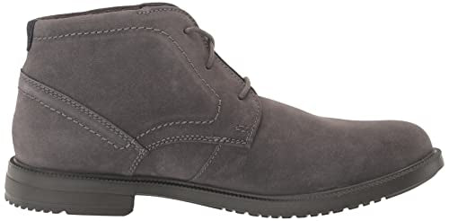 Rockport Men's Berenger Plain Toe Chukka Grey Suede Boot 11.5 M NEW $!20 CJ0022