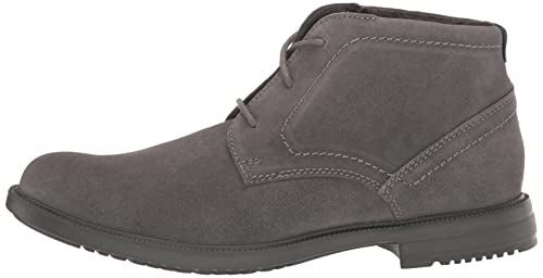 Rockport Men's Berenger Plain Toe Chukka Grey Suede Boot 11.5 M NEW $!20 CJ0022