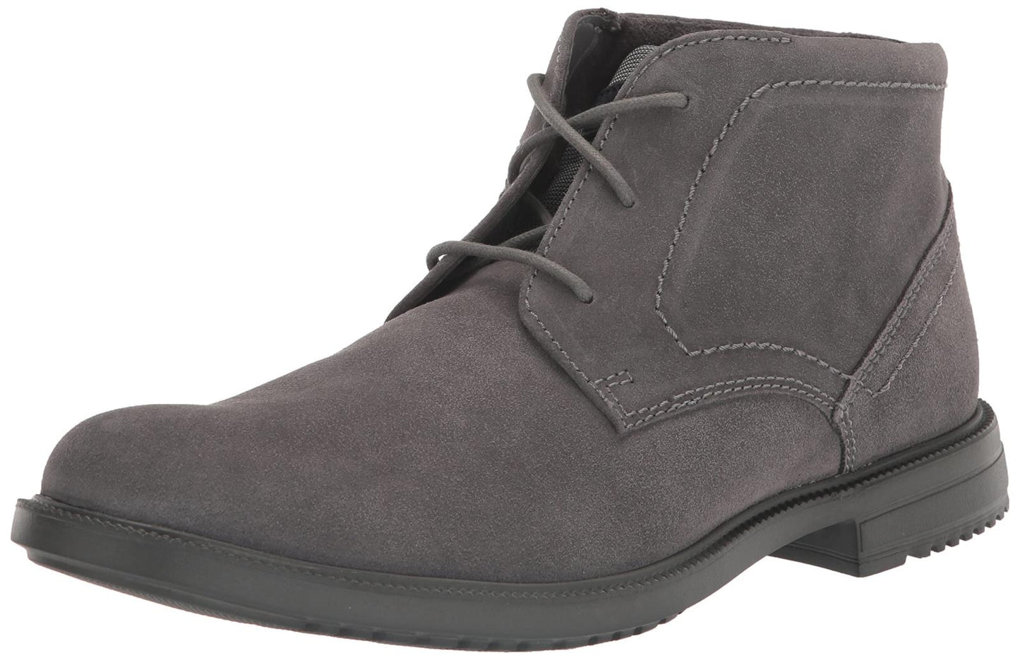 Rockport Men's Berenger Plain Toe Chukka Grey Suede Boot 11.5 M NEW $!20 CJ0022