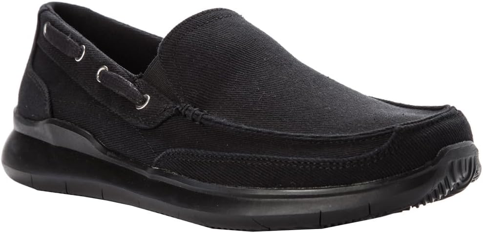 Propet Men's Viasol Loafer Black Shoe 13 M NEW $85    MCX044C