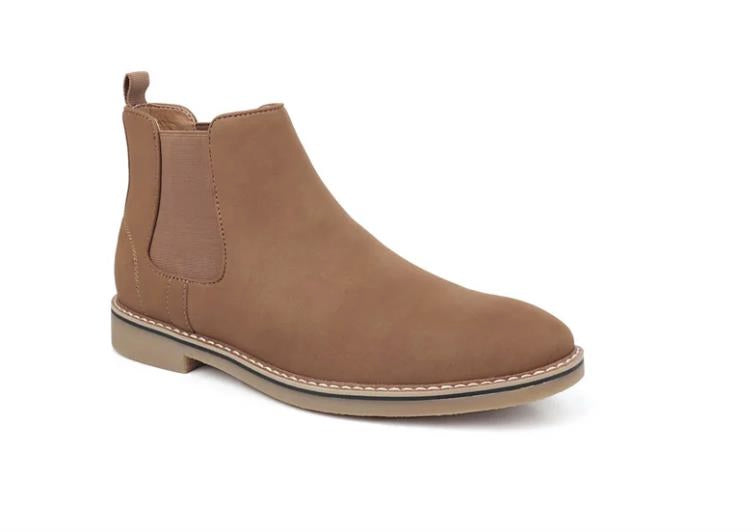 Alfani Men's Tan Anakin Faux Suede Pull On Chelsea Boot 10 M NEW $80 100160968