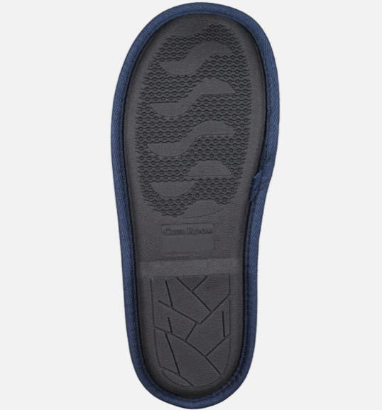 Club Room Men Jake Plaid Slip On Slippers Blue Green S 6 - 7 NEW $30 100172579MN
